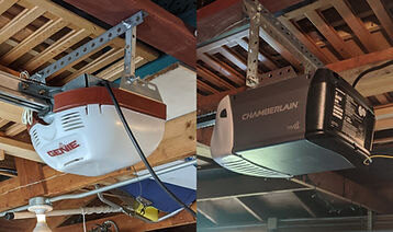 New belt-drive garage door opener installed in Chicago Illinois