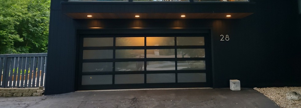 Trusted Garage Door: modern full-view glass garage door in Chicago Illinois